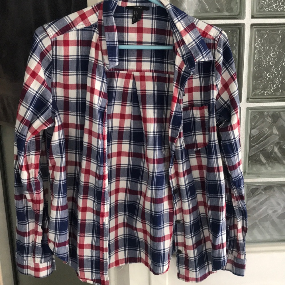 Red White & Blue flannel
